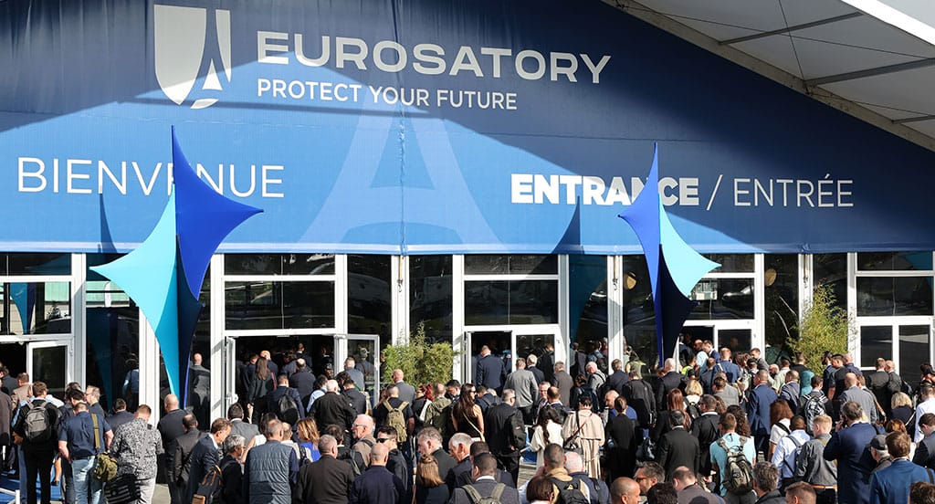 Entrée du salon EuroSatory